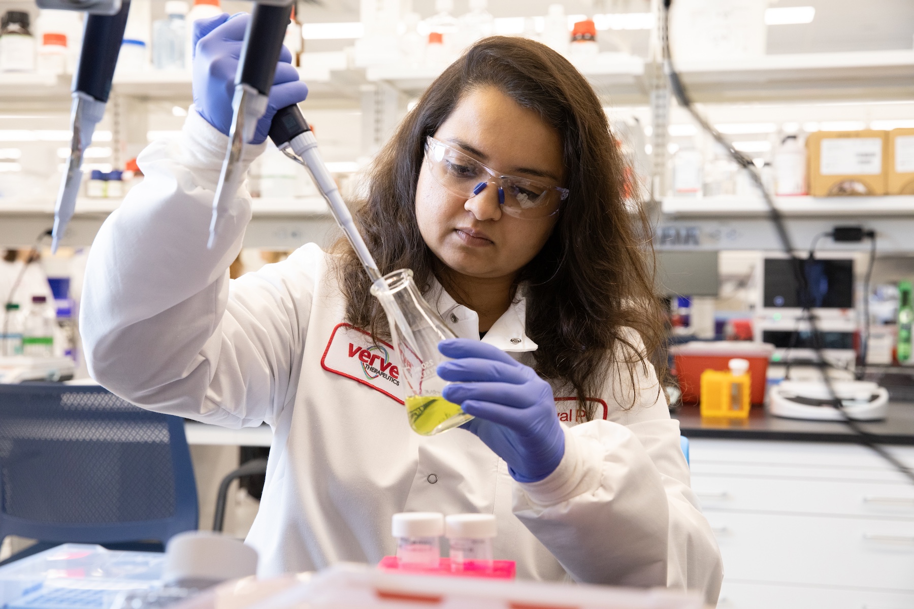 Scientist Pipetting